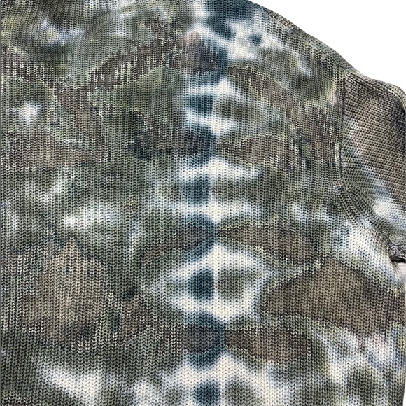 Young Fabulous & Broke Cardigan Sweater Distressed Tie Dye Knit Button Front NEW - Picture 14 of 15